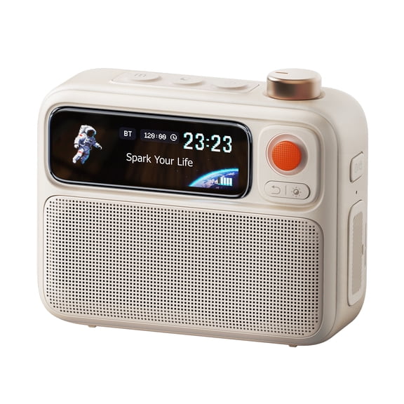 Divoom FlowToo Smart Sleep Speaker with White Noise Machine, Night Light, Alarm Clock, Bluetooth Speaker, Smart Display and App Control
