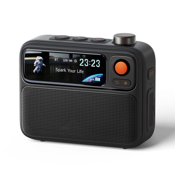 Divoom FlowToo Smart Sleep Speaker with White Noise Machine, Night Light, Alarm Clock, Bluetooth Speaker, Smart Display and App Control