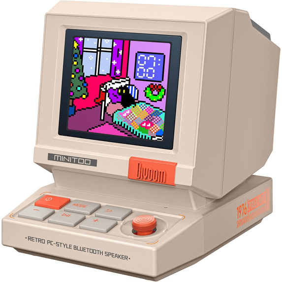 Divoom, Computer Speaker, MiniRetro PC-Style, Pixel Screen, Bluetooth ...