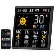 Divoom Pixoo-64 Smart WiFi Pixel Display Frame, 64x64 LED Panel for Gaming Room Decoration & Social Media Counter