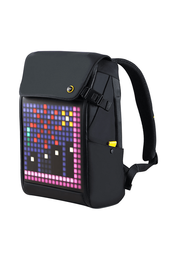 Pixoo M LED Backpack - Customizable LED Screen for Anime Raves and Motorcycles Smart Stylish and Functional Backpack with Bluetooth for Adults