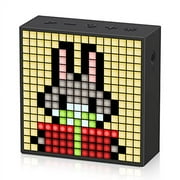 Divoom Timebox Evo Portable Bluetooth Pixel Art Speaker with 256 Programmable LED Panel 3.9 x 1.5 x 3.9 inches - Black