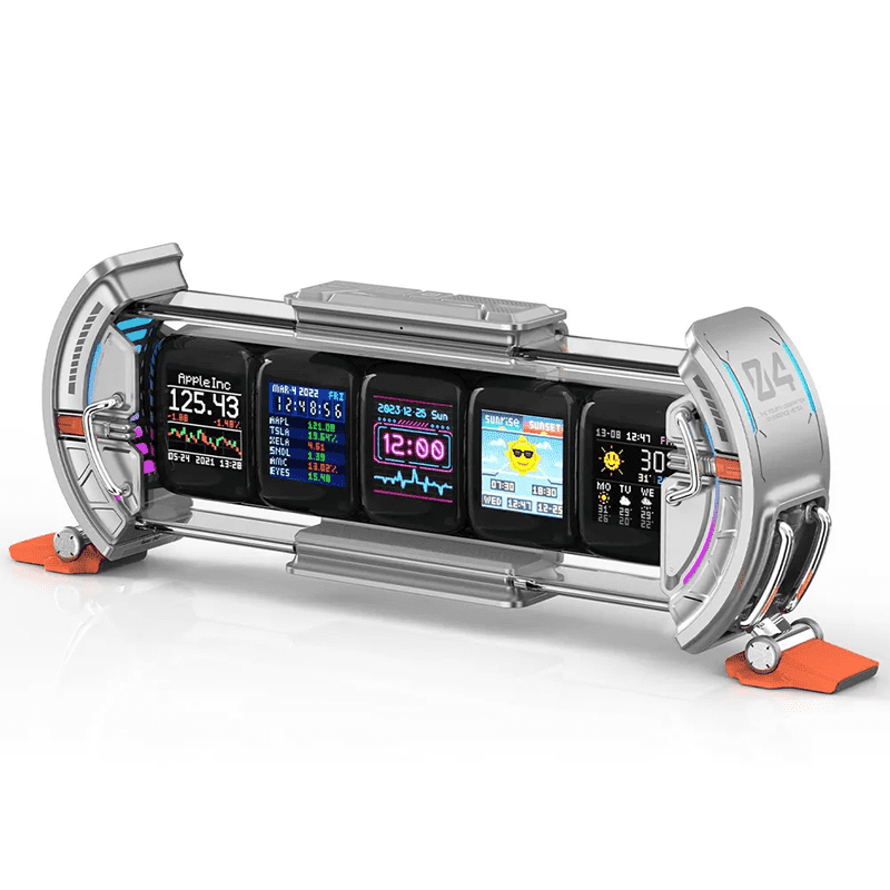 PLADHZ Times Gate - Cyberpunk Gaming Setup Digital Clock with Smart APP ...