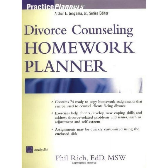 Pre-Owned Divorce Counseling Homework Planner (PracticePlanners®) Paperback