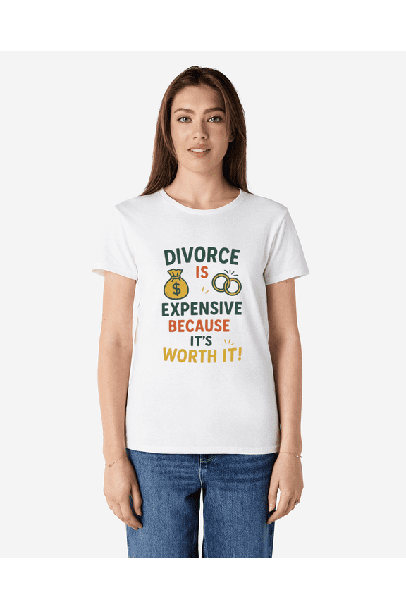Divorce Humor Funny Quote Sarcastic Retro Breakup Party Graphic Unisex T-Shirt, for men & women, up to size 5XL