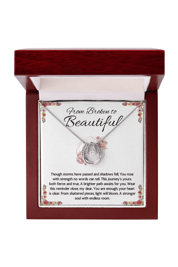 Divorcee Gift Necklace for Women Cheer Up Gift Divorce Break Up Starting over Gift Divorce Necklace Divorced Gift Lucky in Love Jewelry