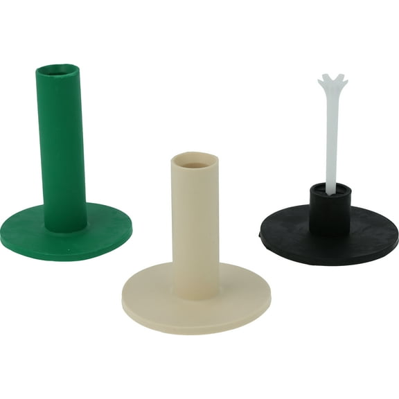 Divot Golf 2 Pack Rubber Tees Green/Black Golf Tees New