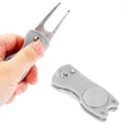thumbnail image 1 of Divot Repair Tool with Ball Marker, Metal Foldable Golf Tool with Pop-up Button Magnetic Marker, Portable Pitch Mark Repair Accessory, 1 of 3