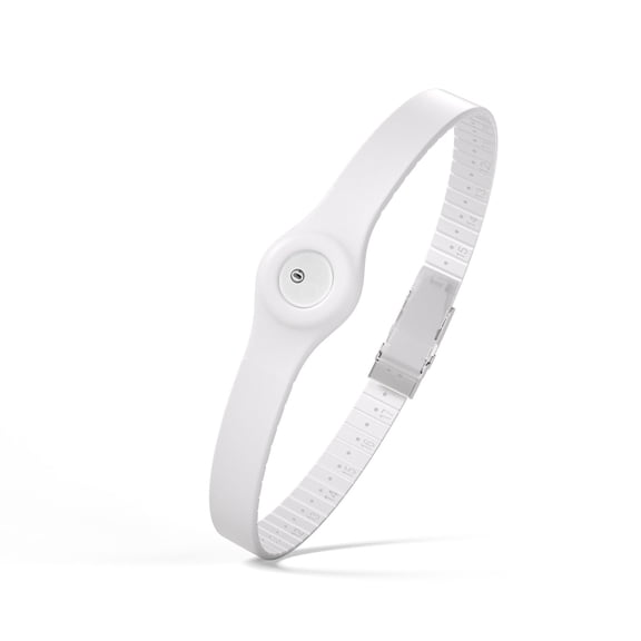 Divoti CGM Continuous Glucose Monitor Sensor Cover Armband Compatible with Freestyle Libre 3, Trim-to-fit Adjustability- White