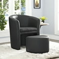 thumbnail image 1 of Modway Divulge Armchair and Ottoman in Black, 1 of 5