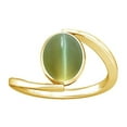 thumbnail image 1 of Divya Shakti 10.25-10.50 Carat Cat's eye Lehsuniya Gemstone Panchdhatu Ring for Women, 1 of 5