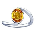 thumbnail image 1 of Divya Shakti 10.25-10.50 Carat Citrine Sunhela Golden Topaz Gemstone Silver Ring for Women, 1 of 5