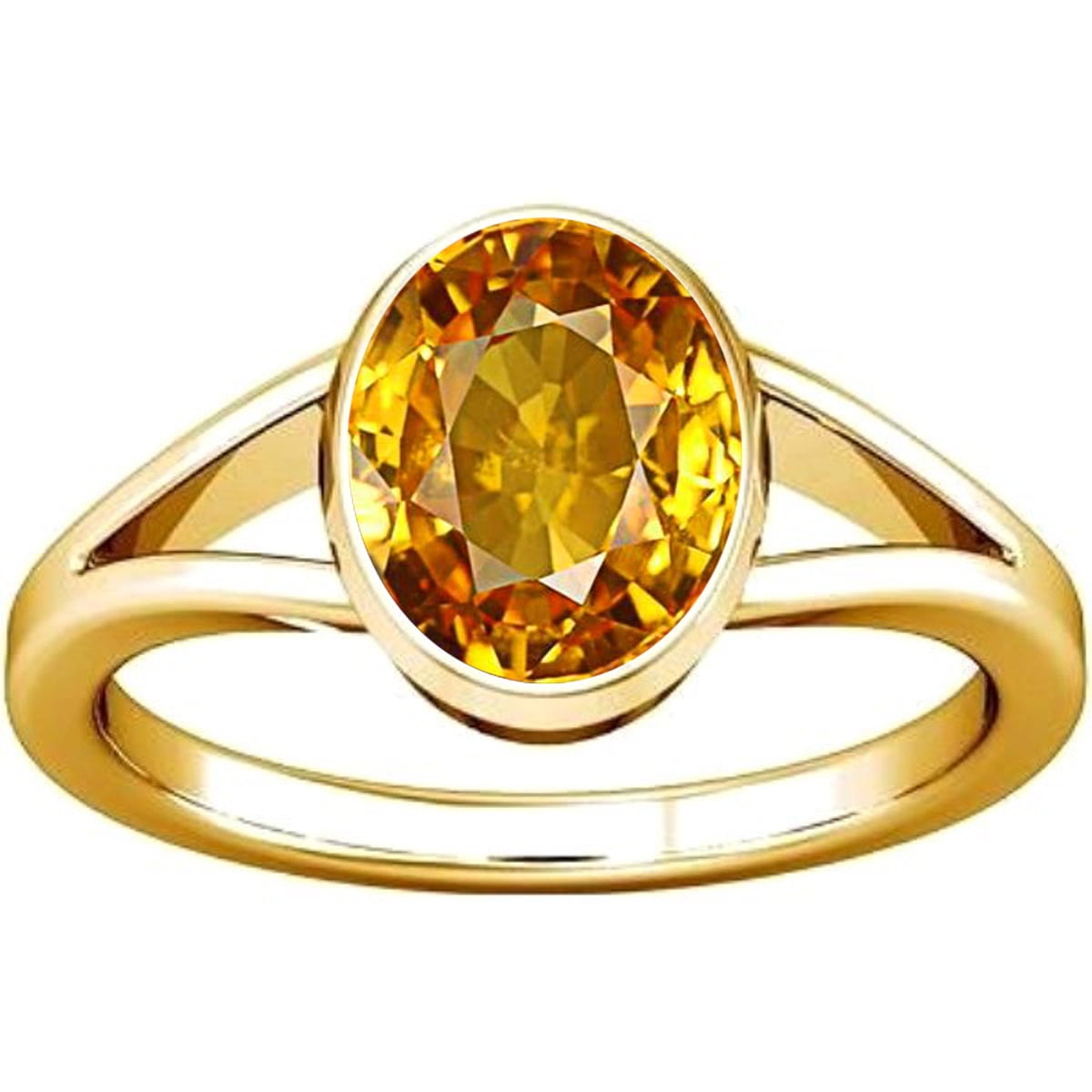 Sterling Silver Golden Topaz Ring | Crystal Rings by Made In Earth US