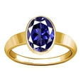 thumbnail image 1 of Divya Shakti 10.25-10.50 Carat Iolite Plain Design Ring (Neeli Stone Panchadhatu Plain Design Ring)(12), 1 of 4