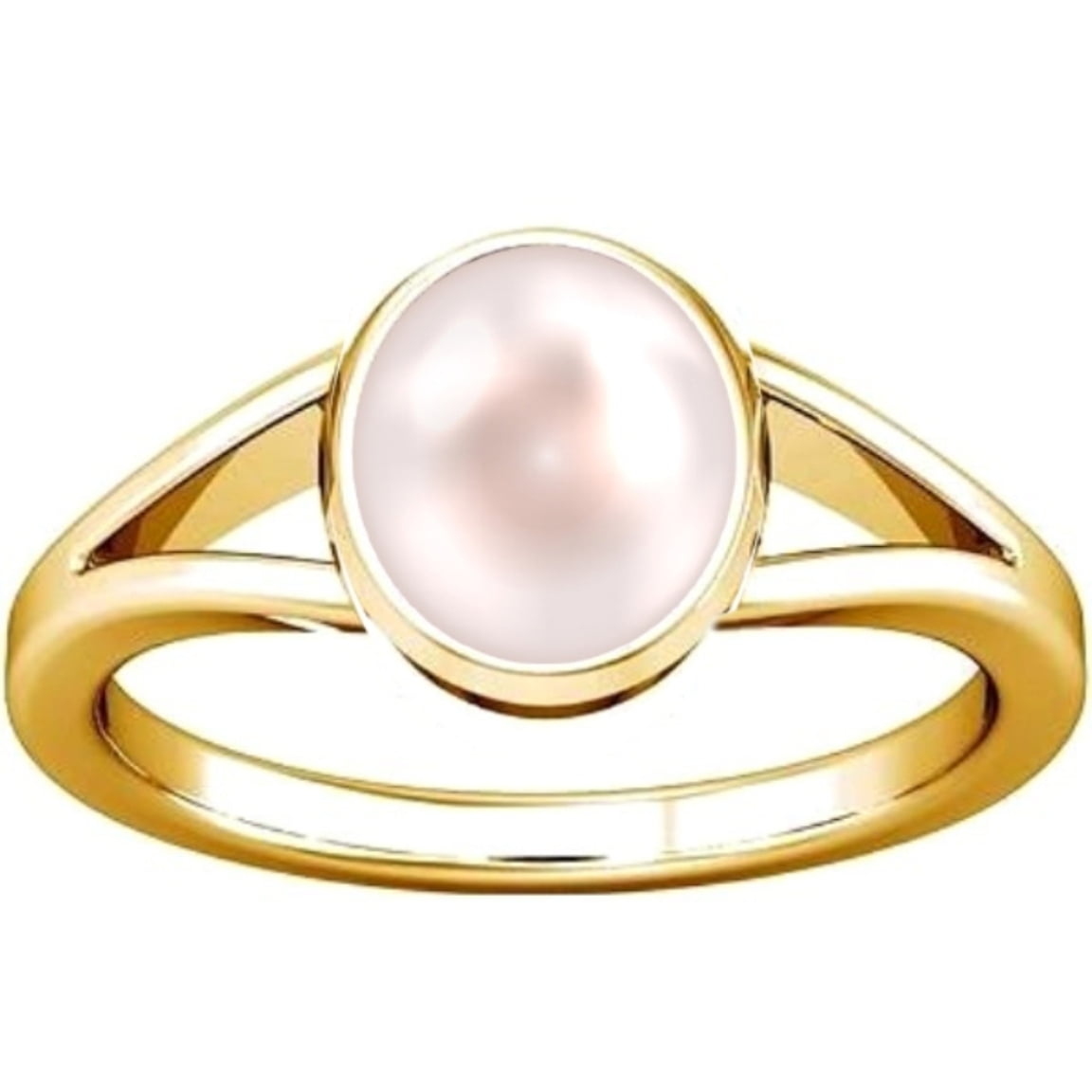 Divya Shakti 10.25 10.50 Carat Pearl Moti Gemstone Panchdhatu Ring For Men Women
