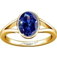 thumbnail image 1 of Divya Shakti 10.25-10.50 Carat Tanzanite Gemstone Panchdhatu Adjustable Ring for Mens & Womens, 1 of 5