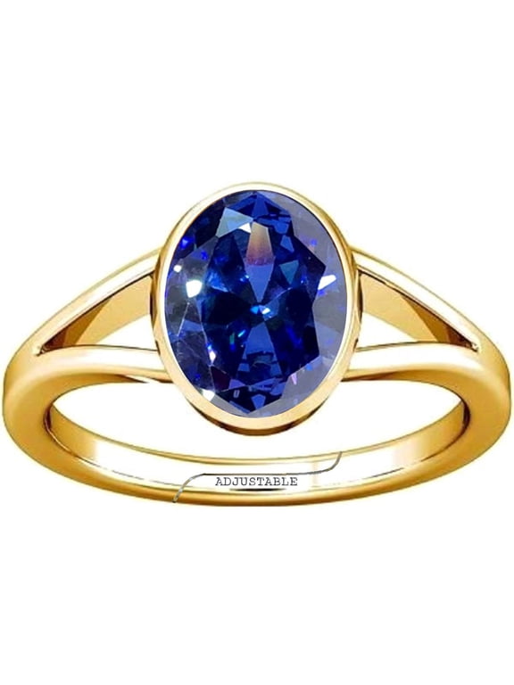 10.25-10.50 Carat Tanzanite Gemstone Panchdhatu Adjustable Ring for Mens & Womens