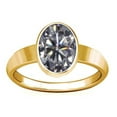 thumbnail image 1 of Divya Shakti 11.25-11.50 Carat American Diamond Panchdhathu Plain Design Ring (Zircon Jerkan Oval gemstone Panchdhathu Plain Design Ring) (4), 1 of 4