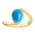 thumbnail image 1 of Divya Shakti 11.25-11.50 Carat Turquoise Feroza Gemstone Panchdhatu Ring for Women, 1 of 5