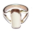 thumbnail image 1 of Divya Shakti 12.25-12.50 Carat Italian White Coral Moonga Munga Gemstone Silver Adjustable Ring for Mens & Womens, 1 of 5