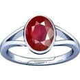 thumbnail image 1 of Divya Shakti 12.25-12.50 Carat Ruby Manik Manikya Gemstone Silver Adjustable Ring for Mens & Womens, 1 of 5