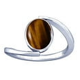 thumbnail image 1 of Divya Shakti 12.25-12.50 Carat Tiger's eye Chitti Gemstone Silver Ring for Women, 1 of 5