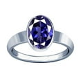 thumbnail image 1 of Divya Shakti 3.25-3.50 Carat Iolite Plain Design Ring (Neeli Stone Silver Plain Design Ring)(9.5), 1 of 4