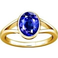 thumbnail image 1 of Divya Shakti 3.25-3.50 Carat Tanzanite Gemstone Panchdhatu Ring For Men & Women, 1 of 5