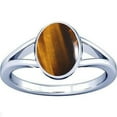 thumbnail image 1 of Divya Shakti 3.25-3.50 Carat Tiger's eye Chitti Gemstone Silver Ring For Men & Women, 1 of 5
