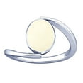 thumbnail image 1 of Divya Shakti 3.25-3.50 Carat White Coral Moonga Munga Gemstone Silver Ring for Women, 1 of 5