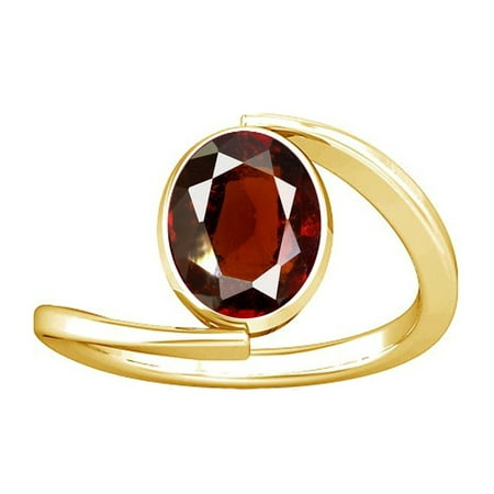 Divya Shakti 4.25-4.50 Carat Hessonite Gomed Gemstone Panchdhatu Ring for Women