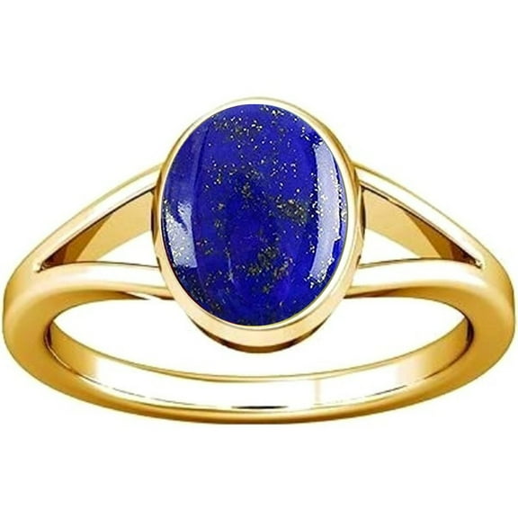 Divya Shakti 4.25-4.50 Carat Lapis Lazuli Lajward Gemstone Panchdhatu Ring For Men & Women