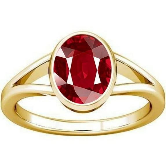 Divya Shakti 4.25-4.50 Carat Ruby Manik Manikya Gemstone Panchdhatu Ring For Men & Women