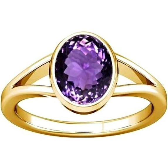 Divya Shakti 5.25-5.50 Carat Amethyst Kataila Gemstone Panchdhatu Ring For Men & Women