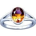 thumbnail image 1 of Divya Shakti 5.25-5.50 Carat Ametrine Gemstone Silver Ring For Men & Women, 1 of 5