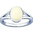 thumbnail image 1 of Divya Shakti 5.25-5.50 Carat White Coral Moonga Munga Gemstone Silver Ring For Men or Women., 1 of 5
