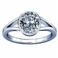 thumbnail image 1 of Divya Shakti 6.25-6.50 Carat American Diamond Round Zircon Gemstone Silver Ring For Men & Women, 1 of 5