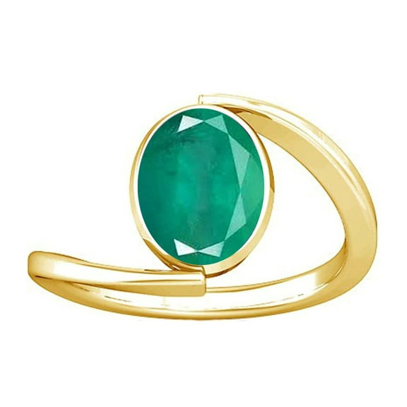 Divya Shakti 6.25-6.50 Carat Emerald Panna Gemstone Panchdhatu Ring for Women