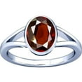 thumbnail image 1 of Divya Shakti 6.25-6.50 Carat Hessonite Gomed Gemstone Silver Ring For Men & Women, 1 of 5