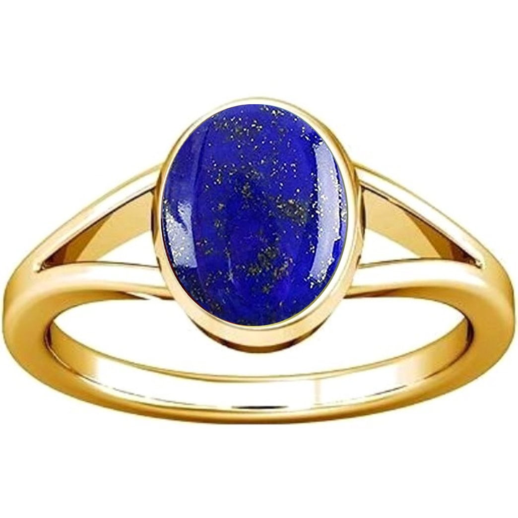 Ptm - Anello regolabile placcato oro con pietre preziose naturali