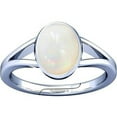 thumbnail image 1 of Divya Shakti 6.25-6.50 Carat Opal/ White Opal Gemstone Silver Adjustable Ring for Mens & Womens, 1 of 5