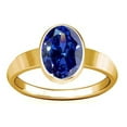thumbnail image 1 of Divya Shakti 6.25-6.50 Carat Tanzanite Stone Panchadhatu Plain Design Ring(8.75), 1 of 4