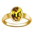 thumbnail image 1 of Divya Shakti 6.25-6.50 Carat Yellow Sapphire Plain Design Ring (Pukhraj Stone Panchadhatu Plain Design Ring)(5.75), 1 of 4