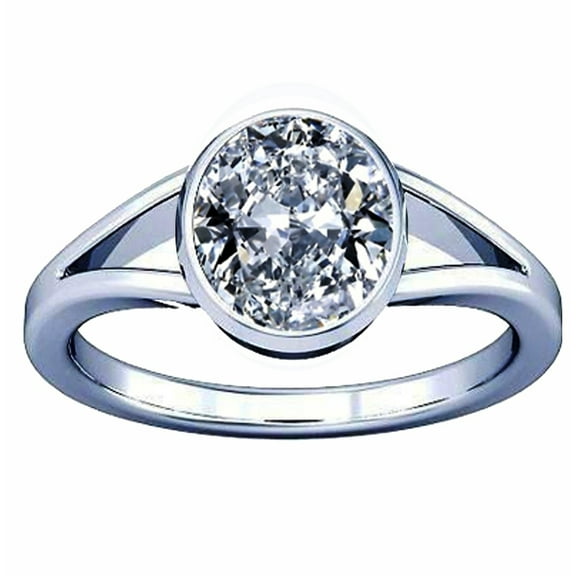 Divya Shakti 7.25-7.50 Carat American Diamond Round Zircon Gemstone Silver Ring For Men & Women