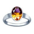 thumbnail image 1 of Divya Shakti 7.25-7.50 Carat Ametrine Gemstone Silver Plain Design Ring(4.5), 1 of 4
