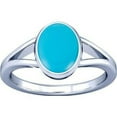 thumbnail image 1 of Divya Shakti 7.25-7.50 Carat Turquoise Feroza Gemstone Silver Ring For Men & Women, 1 of 5