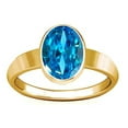thumbnail image 1 of Divya Shakti 8.25-8.50 Carat Aquamarine Beruj Stone Panchadhatu Plain Design Ring(7.75), 1 of 4