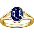thumbnail image 1 of Divya Shakti 8.25-8.50 Carat Blue Sapphire Neelam Nilam Gemstone Panchdhatu Adjustable Ring for Mens & Womens, 1 of 5