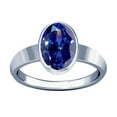 thumbnail image 1 of Divya Shakti 8.25-8.50 Carat Tanzanite Stone Silver Plain Design Ring(5.5), 1 of 4