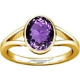 thumbnail image 1 of Divya Shakti 9.25-9.50 Carat Amethyst Kataila Gemstone Panchdhatu Adjustable Ring for Mens & Womens, 1 of 5